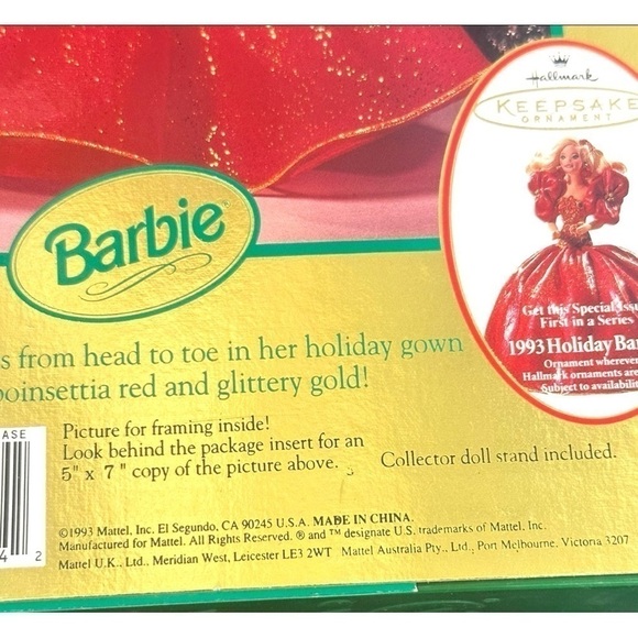 Barbie 1997 Holiday Happy Holidays RARE Vintage Barbie Doll by Mattel NEW - Picture 4 of 8